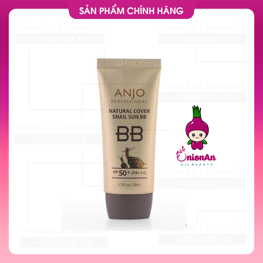 Kem Nền Chống Nắng Ốc Sên Anjo Natural Cover Snail Sun BB SPF50+ PA+++